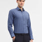 Blue Checked Regular Fit Formal Shirt | Greenfibre
