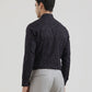 Black Printed Slim Fit Party Wear Shirt | Greenfibre