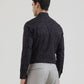 Black Printed Slim Fit Party Wear Shirt | Greenfibre