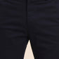 Navy Blue Printed Super Slim Fit Casual Trouser | Greenfibre