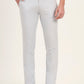 Sky Blue Solid Super Slim Fit Casual Trouser | Greenfibre