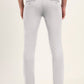 Sky Blue Solid Super Slim Fit Casual Trouser | Greenfibre
