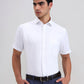 White Solid Regular Fit Formal Shirt | Greenfibre