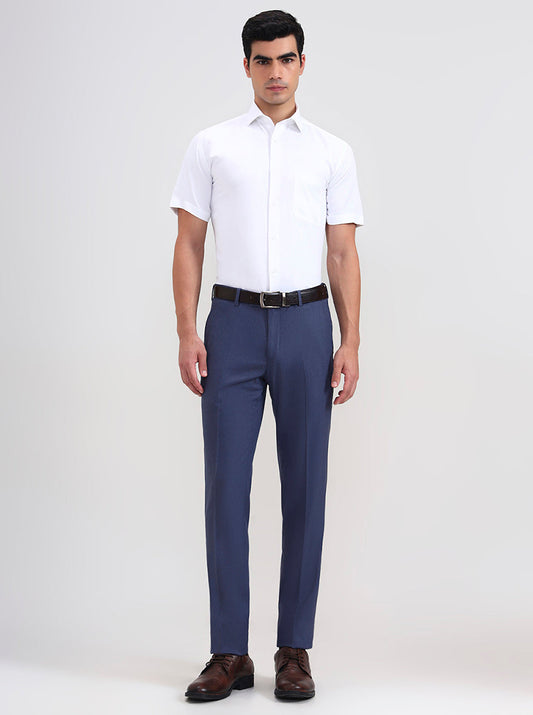 White Solid Regular Fit Formal Shirt | Greenfibre
