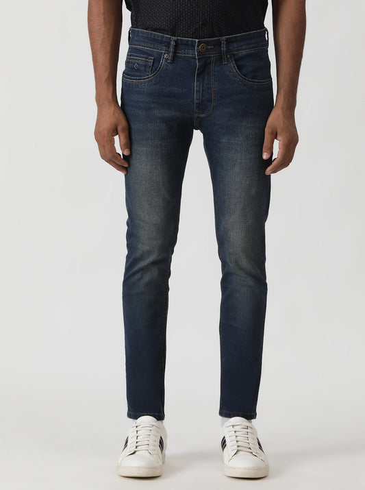 Indigo Blue Washed Urban Fit Jeans | Greenfibre