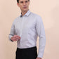 Grey Washed Slim Fit Formal Shirt | Greenfibre