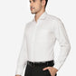 White Solid Slim Fit Formal Shirt | Greenfibre