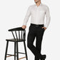 White Solid Slim Fit Formal Shirt | Greenfibre