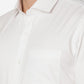 White Solid Slim Fit Formal Shirt | Greenfibre