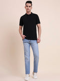 Light Blue Washed Narrow Fit Jeans | Greenfibre