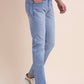 Light Blue Washed Narrow Fit Jeans | Greenfibre