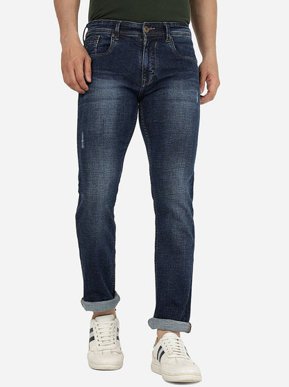 Blue Washed Narrow Fit Jeans | Greenfibre