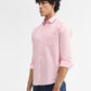 Pink Solid Slim Fit Casual Shirt | Greenfibre
