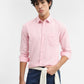 Pink Solid Slim Fit Casual Shirt | Greenfibre