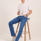 Blue Washed Narrow Fit Jeans | Greenfibre