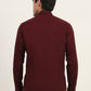 Maroon Solid Slim Fit Semi Casual Shirt | Greenfibre