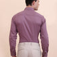 Dusty Pink Solid Slim Fit Party Wear Shirt | Greenfibre