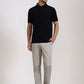 Black Solid Slim Fit Polo T-Shirt | Greenfibre