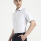 Light Grey Solid Regular Fit Formal Shirt | Greenfibre