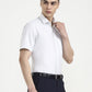 Light Grey Solid Regular Fit Formal Shirt | Greenfibre