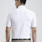 White & Grey Checked Regular Fit Formal Shirt | Greenfibre