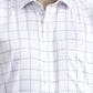 White & Grey Checked Regular Fit Formal Shirt | Greenfibre