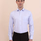 Sky Blue Solid Slim Fit Formal Shirt | Greenfibre