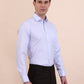 Sky Blue Solid Slim Fit Formal Shirt | Greenfibre