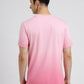 Pink Printed Slim Fit T-Shirt | Greenfibre