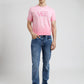 Pink Printed Slim Fit T-Shirt | Greenfibre