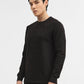 Black Jacquard Slim Fit Winter T-Shirt | Greenfibre