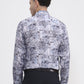 Grey Printed Slim Fit Party Wear Shirt | Greenfibre