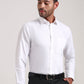 White Striped Regular Fit Formal Shirt | Greenfibre