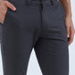 Dark Grey Solid Super Slim Fit Casual Trouser | Greenfibre