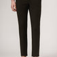 Olive Brown Solid Neo Fit Casual Trouser | Greenfibre