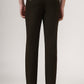 Olive Brown Solid Neo Fit Casual Trouser | Greenfibre