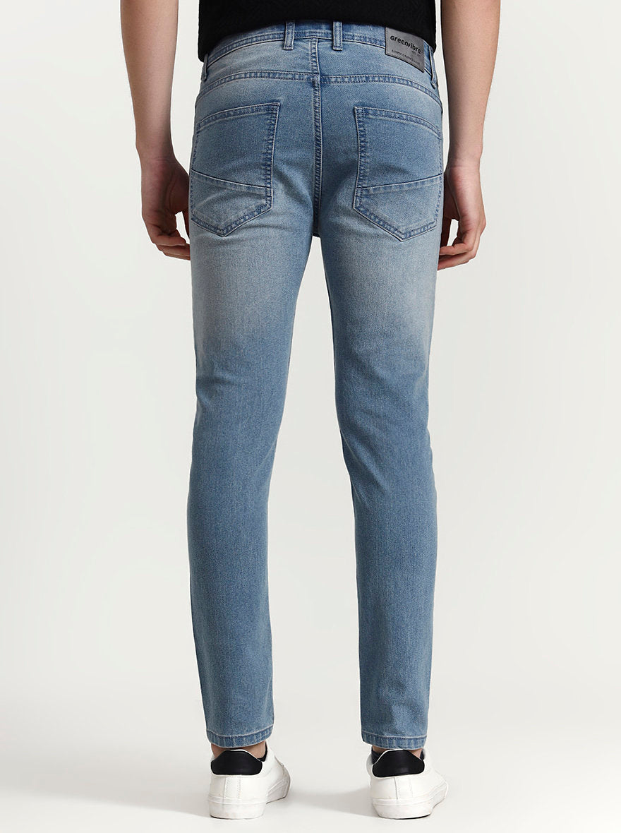 Light Blue Washed Urban Fit Jeans | Greenfibre