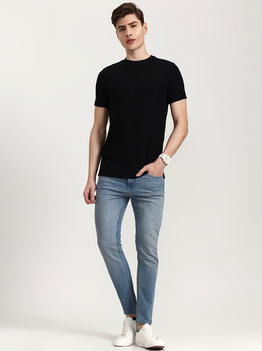 Light Blue Washed Urban Fit Jeans | Greenfibre