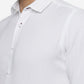 White Solid Slim Fit Party Wear Shirt | Greenfibre