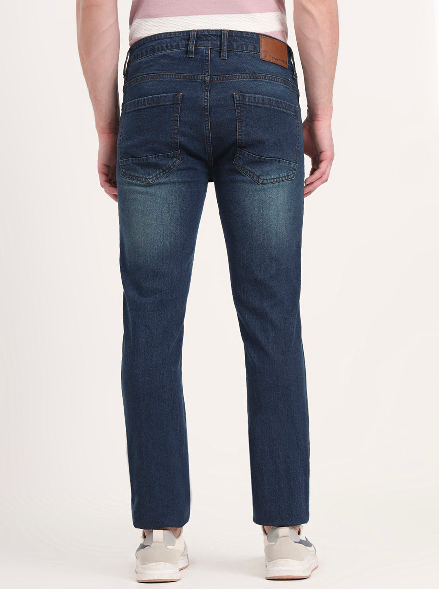 Dark Indigo Washed Narrow Fit Jeans | Greenfibre