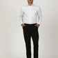 White Checked Slim Fit Formal Shirt | Greenfibre