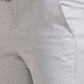 Light Grey Solid Slim Fit Formal Trouser | Greenfibre