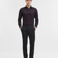 Maroon Printed Slim Fit Party Wear Shirt | Greenfibre