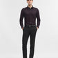 Maroon Printed Slim Fit Party Wear Shirt | Greenfibre