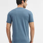 Blue Printed Slim Fit T-Shirt | Greenfibre