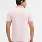 Rose Melange Jacquard Slim Fit Polo T-Shirt | Greenfibre