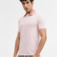 Rose Melange Jacquard Slim Fit Polo T-Shirt | Greenfibre