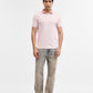 Rose Melange Jacquard Slim Fit Polo T-Shirt | Greenfibre