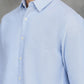 Sky Blue Solid Slim Fit Casual Shirt | GreenFibre