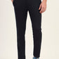 Navy Blue Solid Super Slim Fit Casual Trouser | Greenfibre